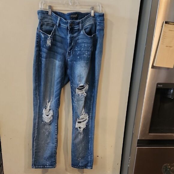 Judy Blue Los Angeles Denim Jeans Boyfriend Fit Stretch Size 14W - Picture 1 of 6